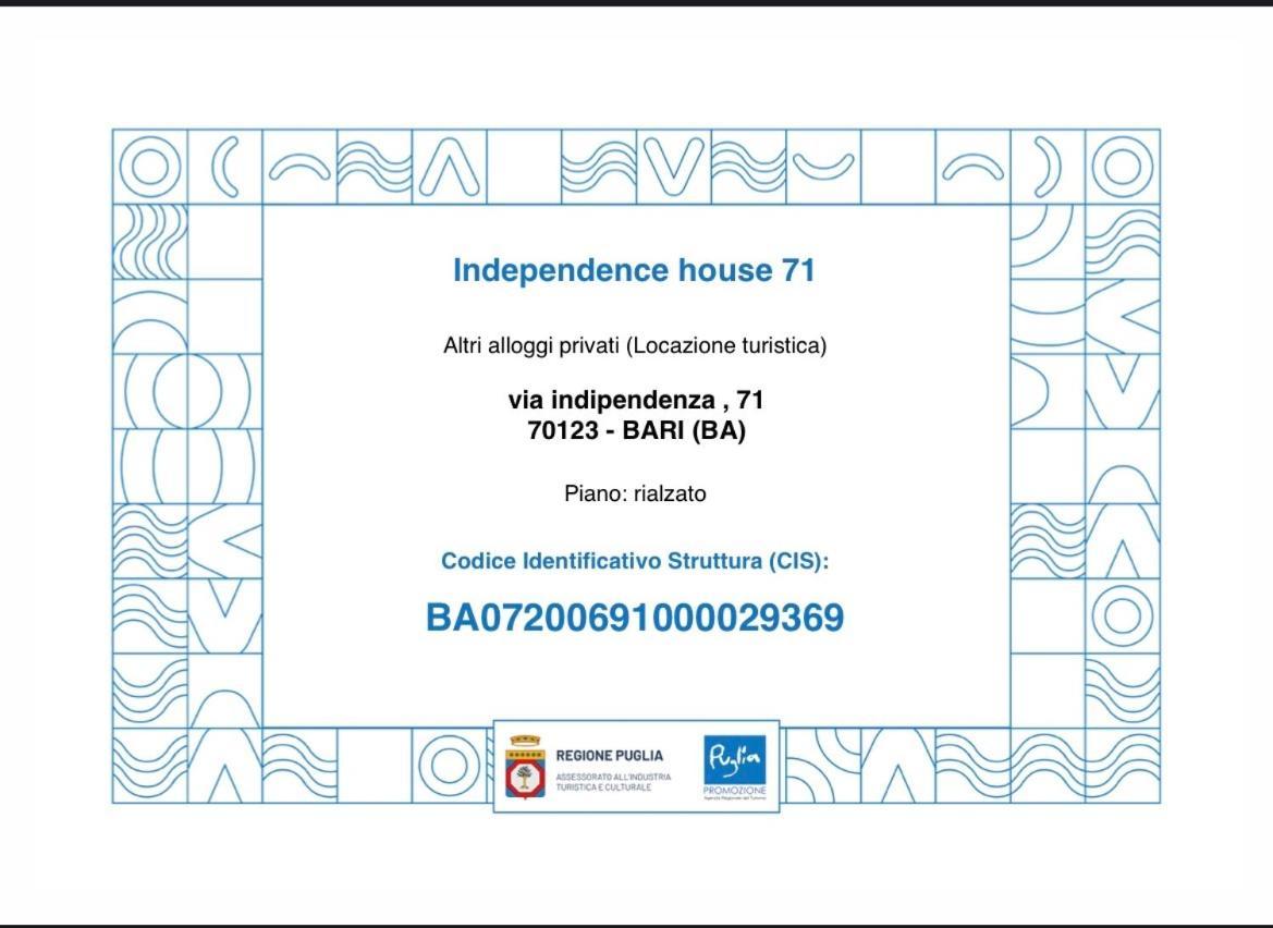 Independence House 71 Apartment Bari Luaran gambar